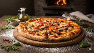 Pizza Diavola – Pizza foarte bună cu gust intens, livrare în Focșani 4 Pizza CAPRICIOSA